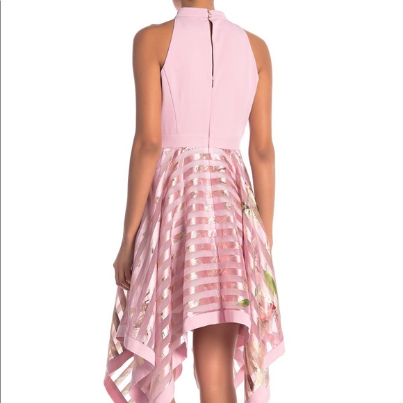 ted baker angelik harmony burnout stripe dress